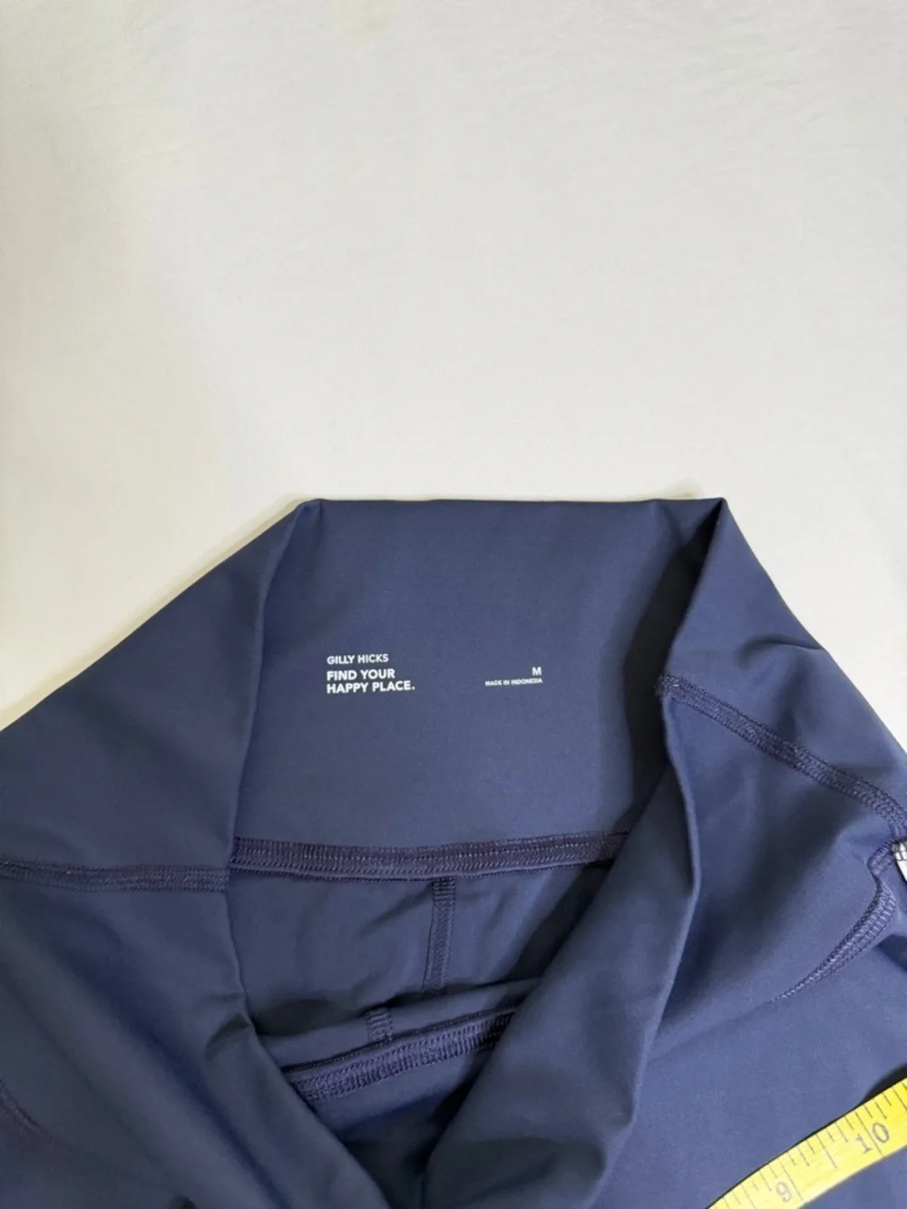 Gilly Hicks Navy Blue Leggings with white Side Trim